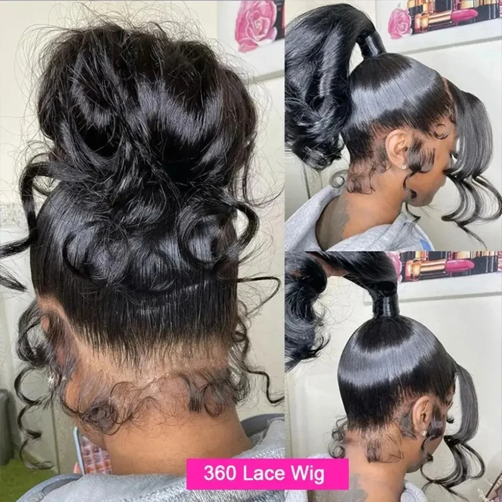 Invisi Strap 360 Lace Front Wig Human Hair PrePlucked 250 Density Body Wave HD Lace Wig Human Hair Wigs Glueless Wigs Human Hair 3