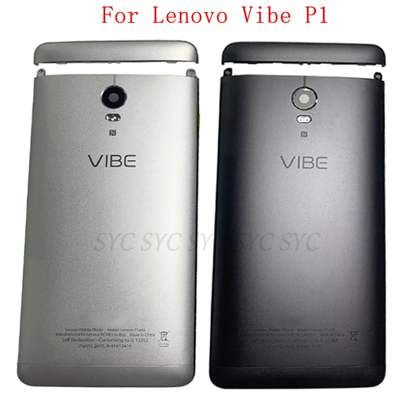 

Battery Cover Rear Door Case Housing For Lenovo Vibe P1 Back Cover with Logo Repair Parts