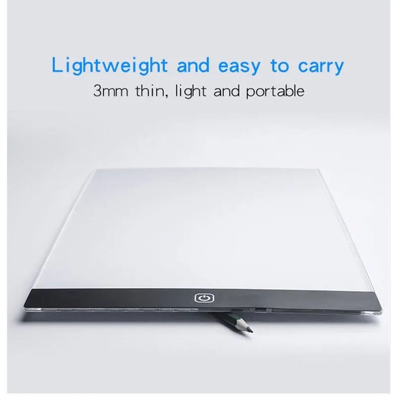 LED Copying Table Children Drawing Board Transparent Copying Table Adjustable Brightness Night Light Notebook 5