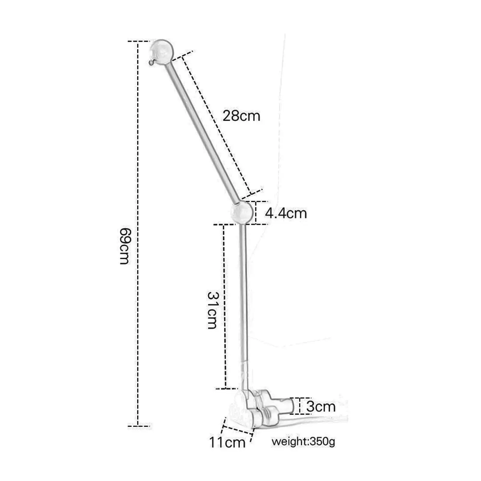 Baby Bed Bell Bracket Multiuse Baby Crib Mobile Arm for Children Bedroom