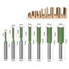 6mm Shank Router Bit Single Edge Double Edge Straight Knife Edge Trimmer Head Milling Cutter For Wood Carving 6