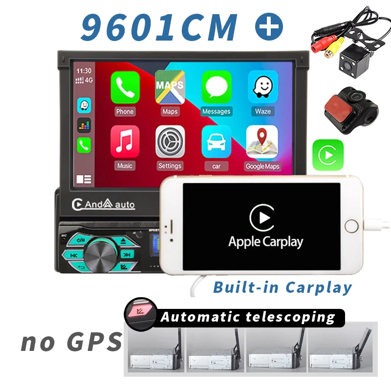 Retractable 1 Din Radio Car Stereo Audio 7 inch MP5 MP4 Player Aux/USB/TF/FM/touch screen/bluetooth 3 languages menu Mirror Link pioneer radio Car Radios