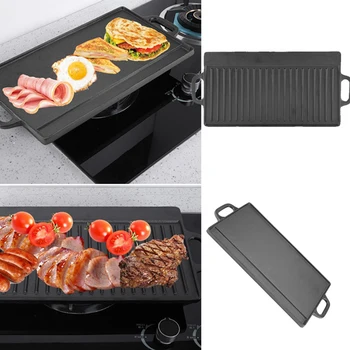 Double-Sided Cast Iron Grill Pan 1