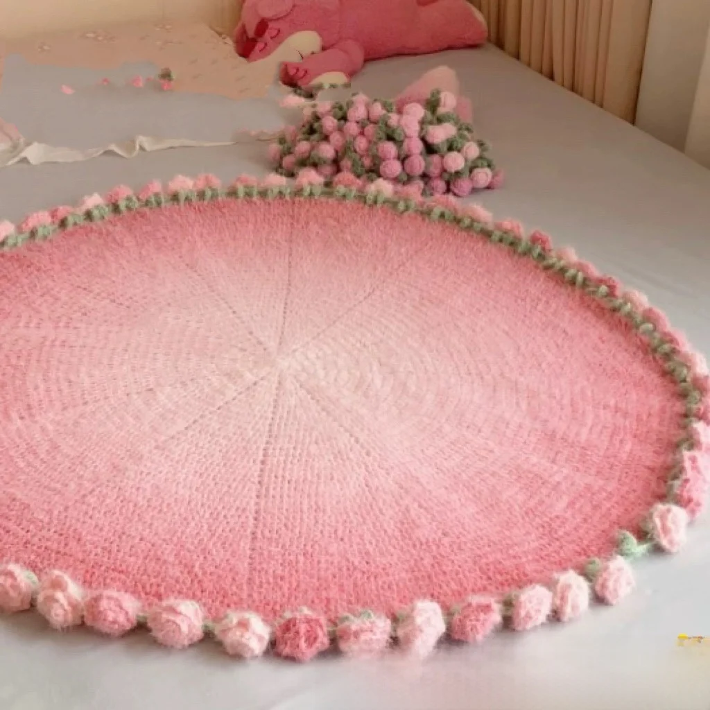 Xuefei Magic Ball Feathers Yarn DIY Hand Knitted Long Velvet Rose Bouquet Blanket Gift Chinese Brand Summer Collection