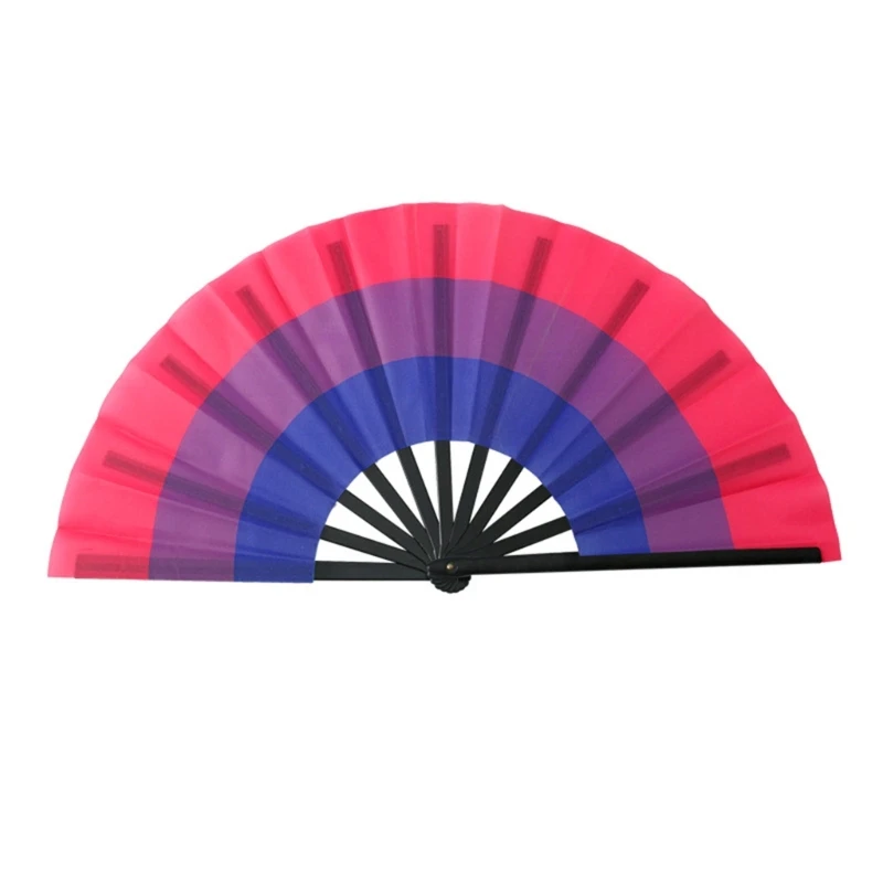 Folding Fan Rainbows Colourful LGBTs Gay Pride Party Summer Cooling Music Festival Women Men Props Lightweight hand fan