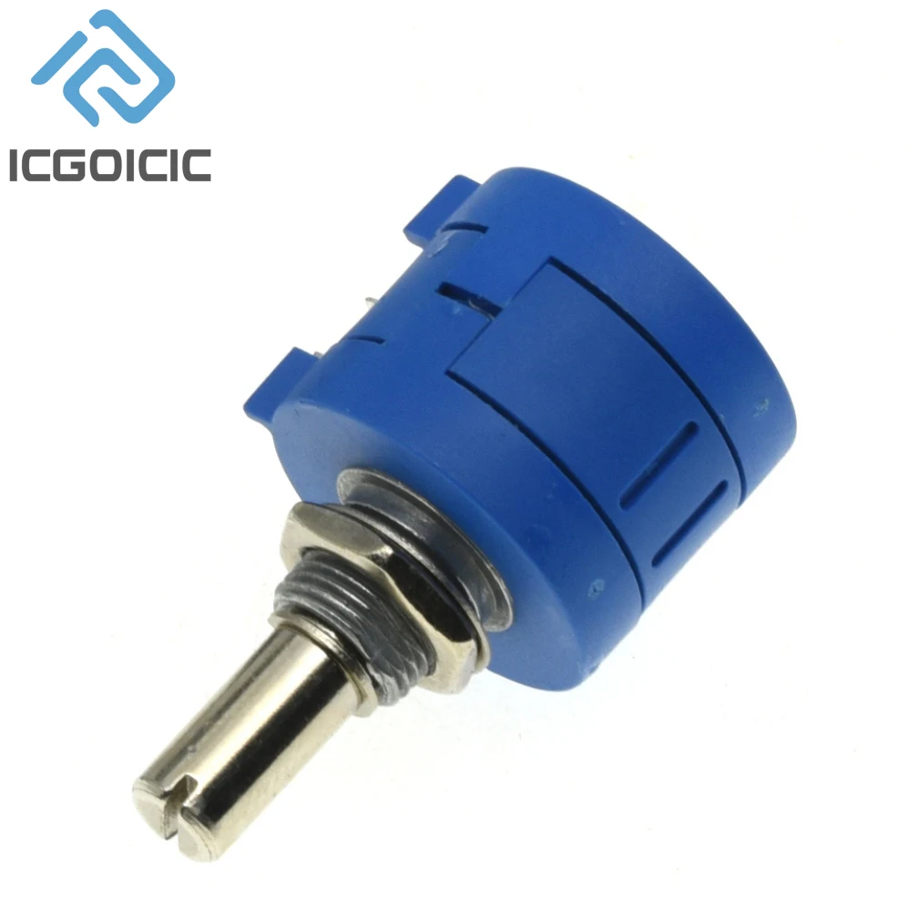 3590S Multiturn Adjustable Resistor Potentiometer Kit 100 200 500 1K 2K 5K 10K 20K 50K 100K Ohm With Potentiometer Knob A03 1Set