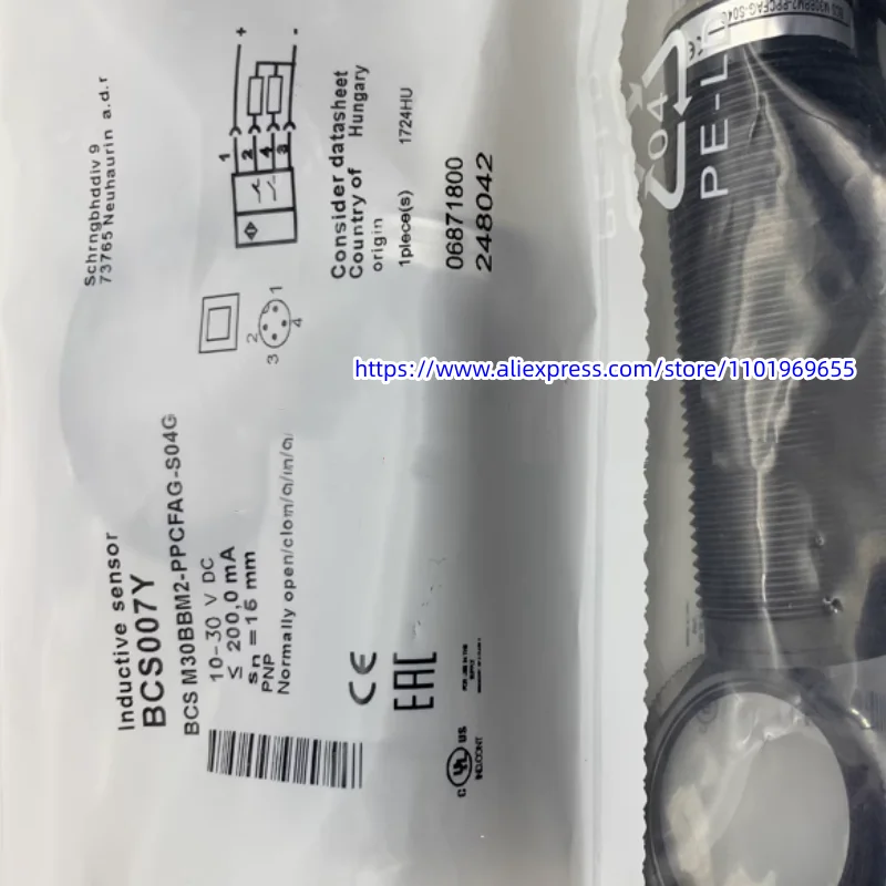 

New capacitive sensor BCS007F BCS M30BBM2-PPC30G-S04G BCS M30KM7-PPH15G-S04U