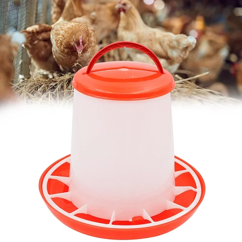 Automatic Chicken Feeder Bucket Rooster Hen Feeding Device Farm Animal Poultry Quail Pigeon Feeding Supplies 1/3/5/9Kg 1 Pc poultry feeder