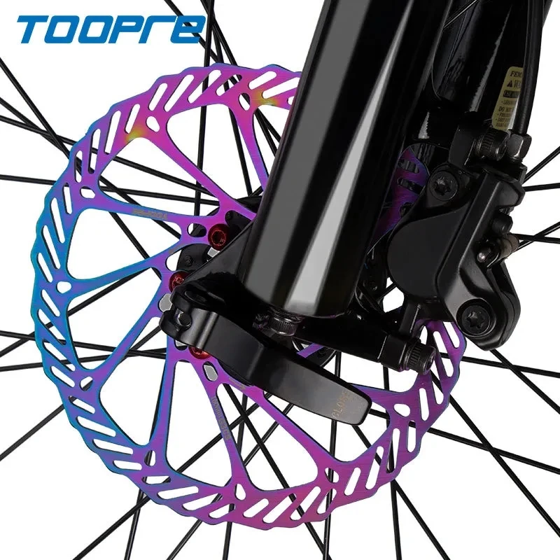 TOOPRE MTB 디스크 브레이크 로터, 마운틴 로드 크루저 자전거 브레이크 부품용 다채로운 스테인리스 스틸 로터 디스크, G3/ HS1 160 180 203mm