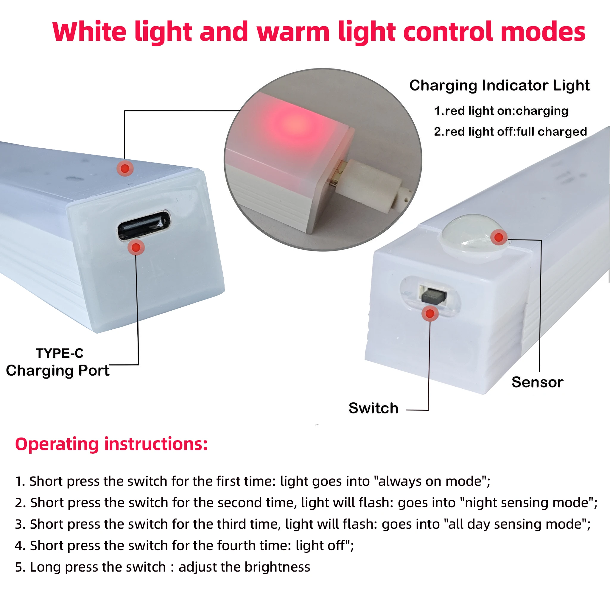 Wireless Rechargeable LED Night Light 6