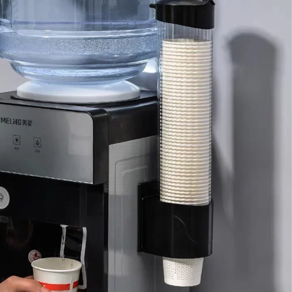 Disposable Paper Cup Dispenser Wall-mounted Plastic Water Dispenser Cup Holder Container Paper Frame Home Organizer cup storage holder paper cup dispenser