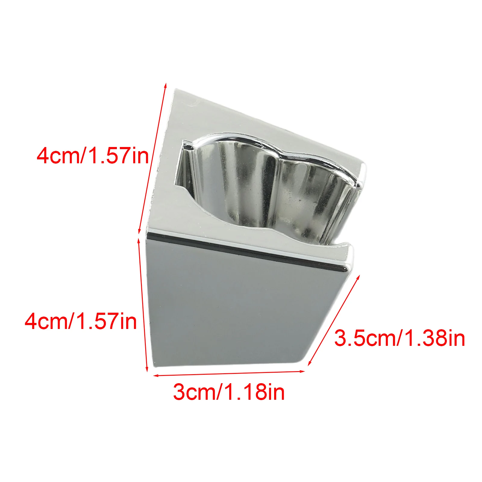 Shower Head Holder Wall Mounted Chrome Holder For Shower Installation Replacement Bracket Bathroom Shower Parts Practical Useful