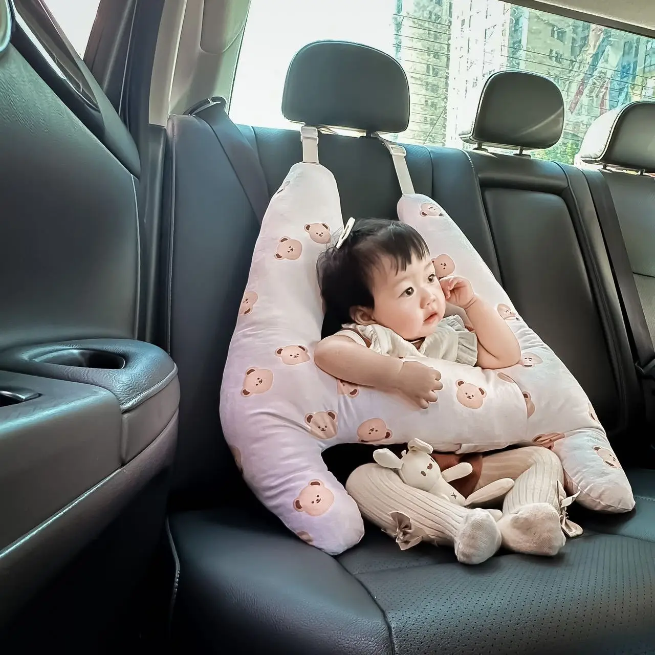Forfatter Vægt vejviser Ins Children's Neck Fixer Bear Safety Protection Cushion Car Accessories  with Sleeping Pillow - AliExpress