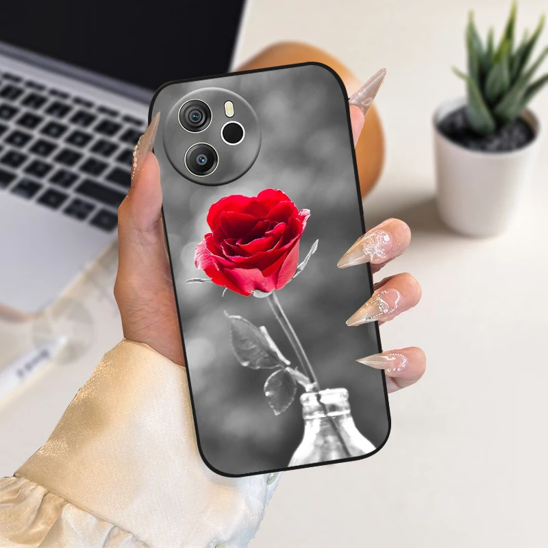 Cartoon Painted Soft TPU Silicone Phone Cover with Bumper Protection
