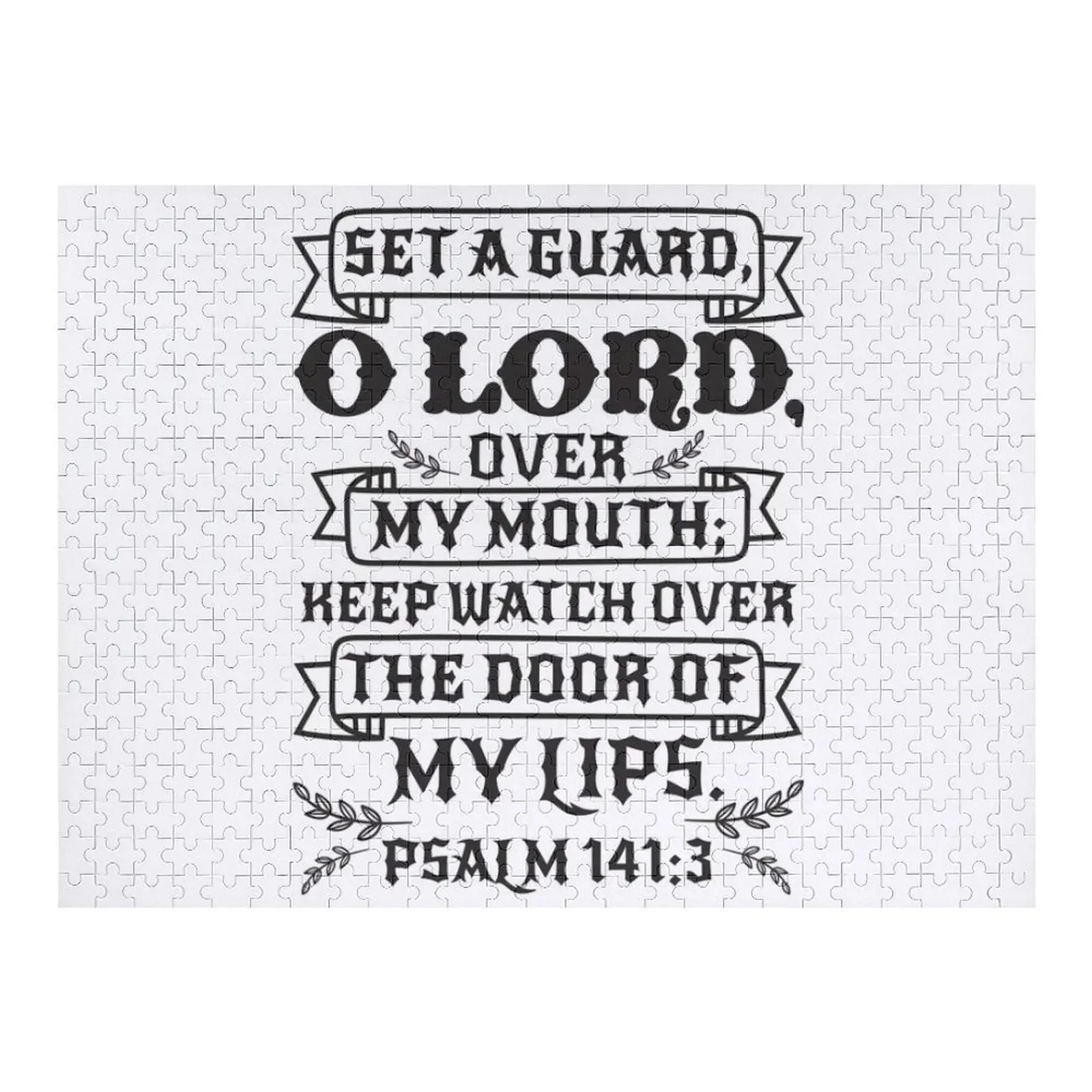 Psalm 141:3 Jigsaw Puzzle Custom Photo Photo Puzzle psalm