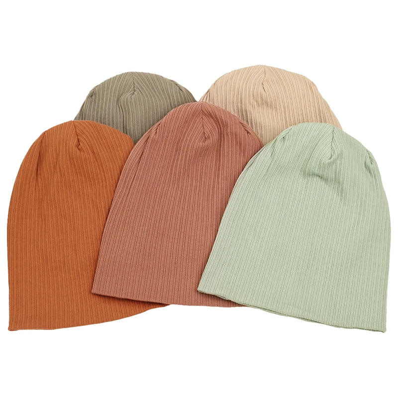 Spring Skullies Womens Beanies Stripe Beanie Hat Caps