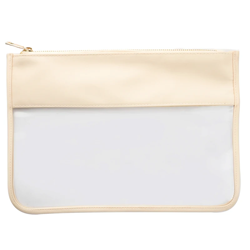 Toiletry Organizer Waterproof PVC Travel Cosmetic Portable Bag Transparent Zipper Storage bag  Female Wash Makeup Snacks Bag 3