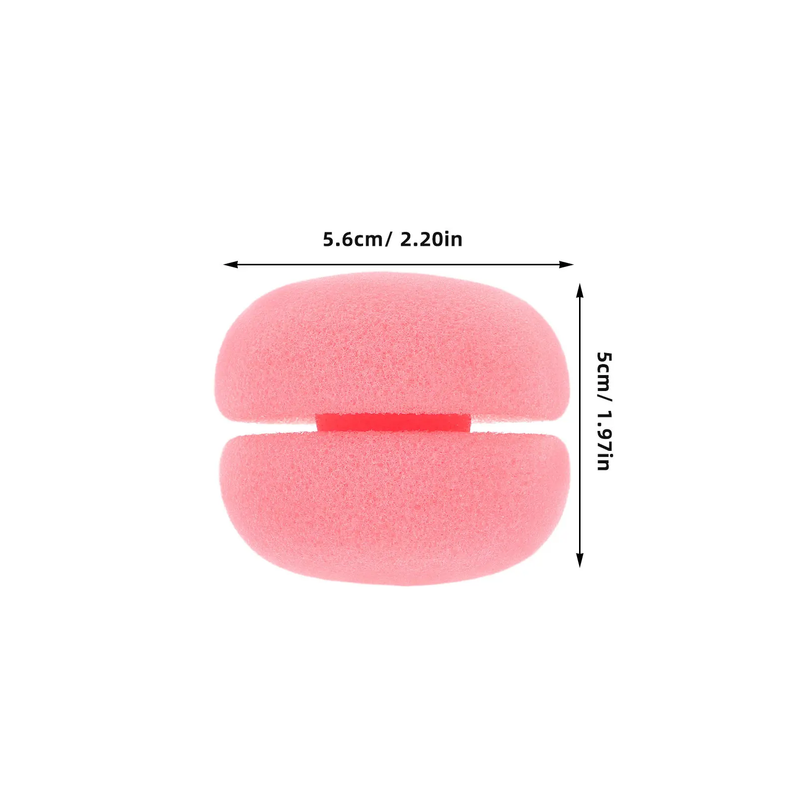 10개입 스펀지 헤어 롤러 버섯 모양 부드럽고 편안한 무열 컬러러 긴머리/짧은머리 여성용 DIY 컬링