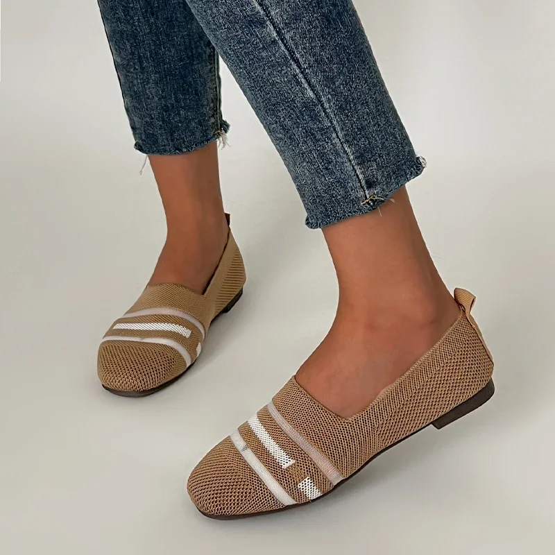 

Туфли женские сетчатые на плоской подошве, повседневная спортивная обувь для ходьбы, мягкие босоножки, модная классическая обувь, весна-лето 2024