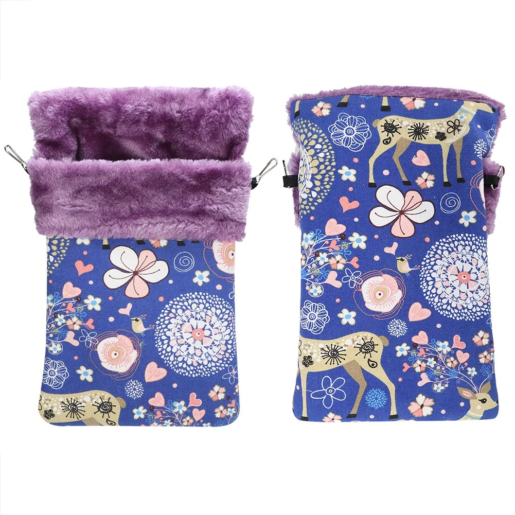 Thicken Flannelette Canvas Small Pets Sleeping Bag Warm Nest House Bed For Squirrel/Hamster/Sugar Glider/Mink/Flying SquirrelM