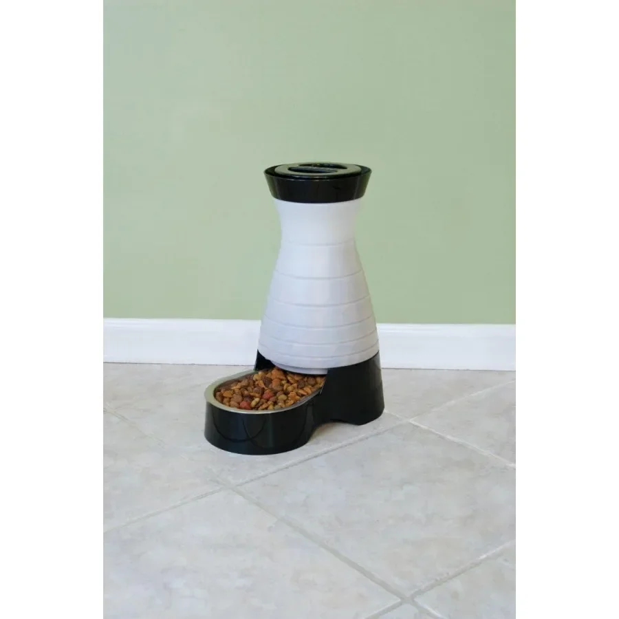 Automatic Gravity Pet Feeder with Stainless Steel Bowl