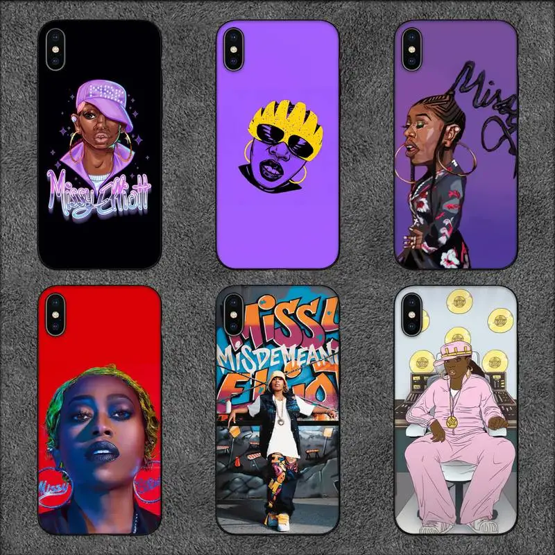 Custodia Per Telefono Rapper M-Missy Elliotts Per Iphone 11 12 Mini 13 Pro Xs Max X 8 7 6S Plus 5 Se Xr Shell
