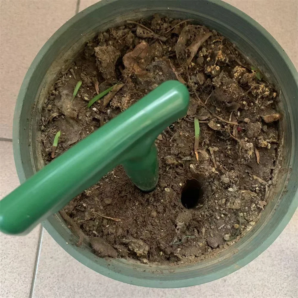 Transplanting Home Solid Seedling Portable Plastic Widger Planting Tools Dibber Green Practical Durable Garden Grip images - 6