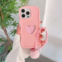 Beaded Bracelet Soft Phone Case - A02S (Pink)