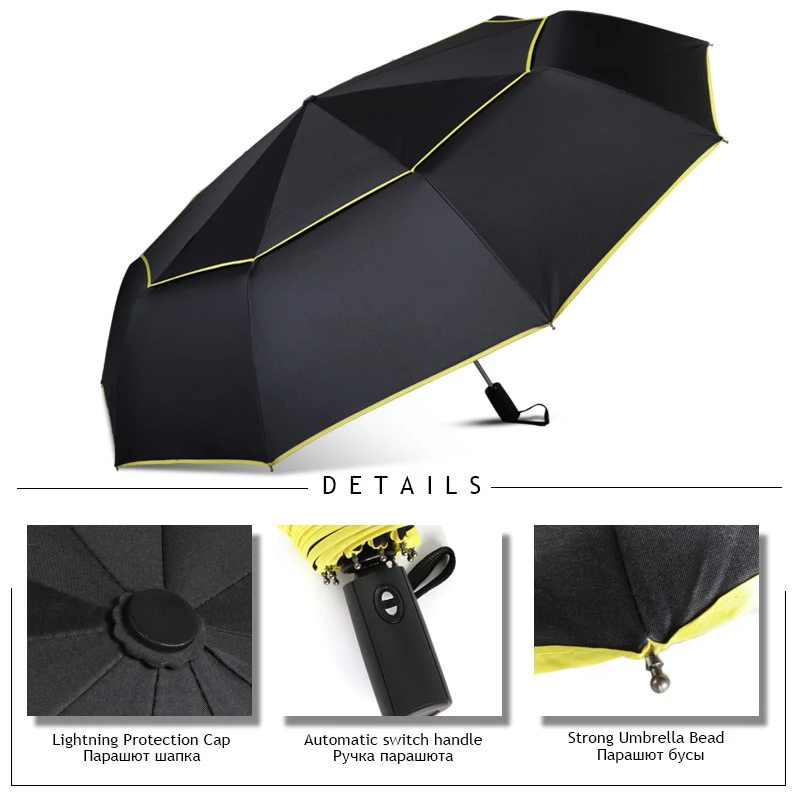 Paraguas plegable hombre sombrilla grande resistente al Anti UV, fácil de almacenar| | - AliExpress
