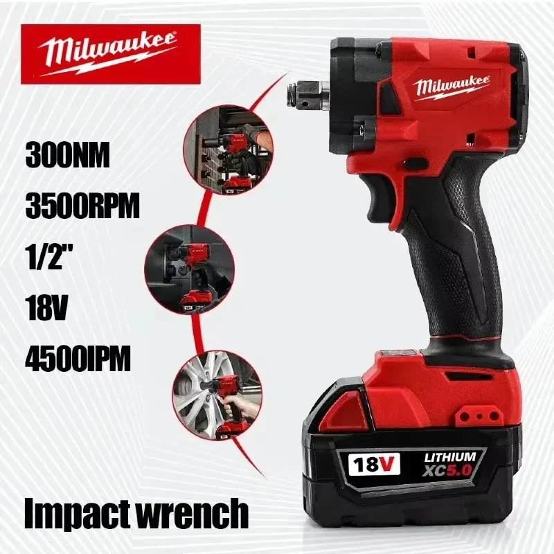 Milwaukee 20V Rechargeable Impact Driver - New Quality Upgrade, Strong Driving Force, Long Life & Easy to Control 5