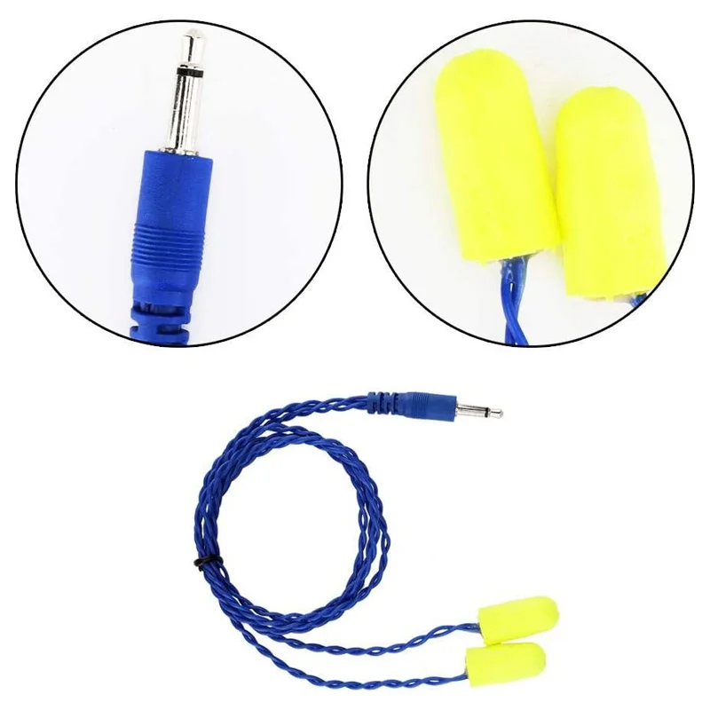 

High Quality 3.5mm Rugged Radio Noise Cancelling Racing Foam Earbuds Mono Speaker Headphone Headset Cable Earphone Cord