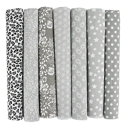 Vibrant Mix Colors Cotton Fabric Set for DIY Crafts and Patchwork (7 Pieces, 25x25cm Each) (11)