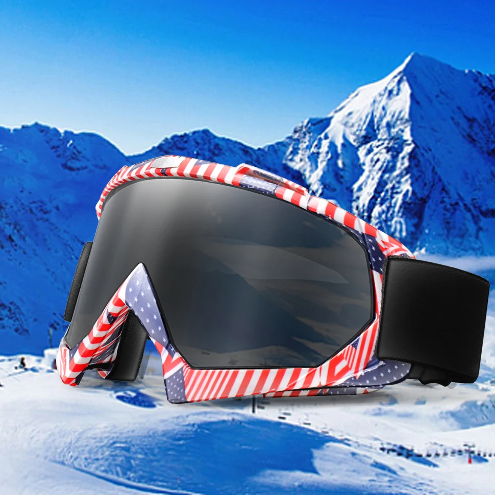 BRAND Double Layers Anti-Fog Ski Snow Goggles