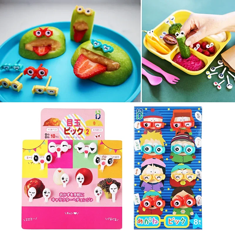 Animal Fruit Fork Mini Cartoon Children Snack Cake Dessert Food Fruit Pick Toothpick Bento lunch box Party Decoration