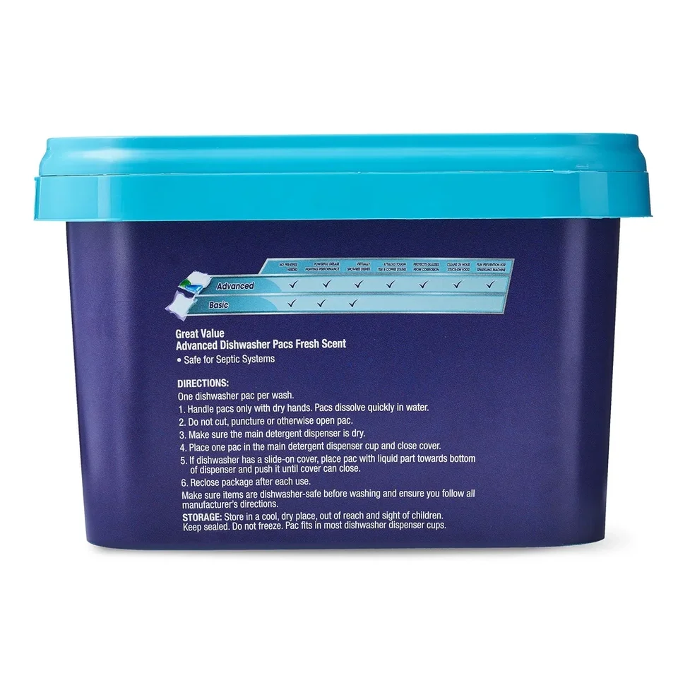 Advanced Fresh Scent Dishwasher Pacs 96 Count