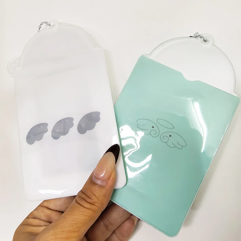 Ins-Style Kpop Star Karten-Schutzhülle Schlüsselanhänger Anhänger 3 Zoll Idol Fotokartenhalter Buskarten-Etui – Detail 5