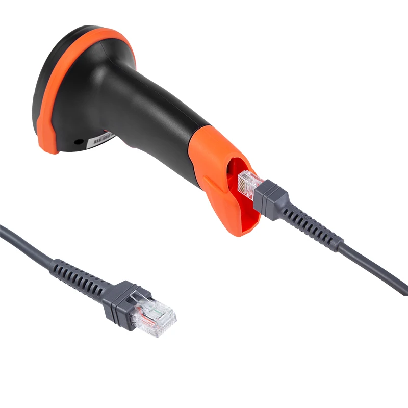 Handheld T8L/T8D Wired Barcode Scanner 1D Laser 2D Bar Code Reader USB and RS232 Interface For Serial Connection