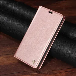 Elegant Leather Flip Wallet Phone Case - Premium Protective Cover for Redmi 12 4G 5G (Rose Gold)