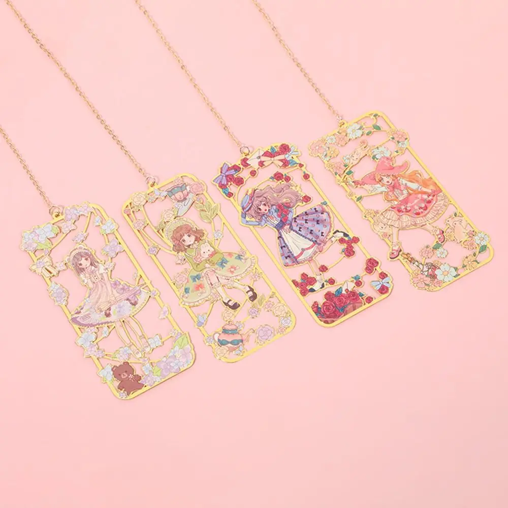 Book Clip Cute Wind Brass Bookmark Cartoon Graduation Gift Metal Tassel Bookmark Chinese style Pagination Mark Stationery Mark metal bookmark,bookmark page holder,bookmark holder