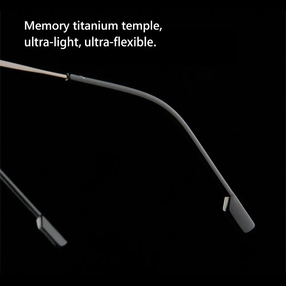Ultraleichte, flexible Presbyopie-Brille für Männer und Frauen, randlose Memory-Titan-Lesebrille – Detail 10