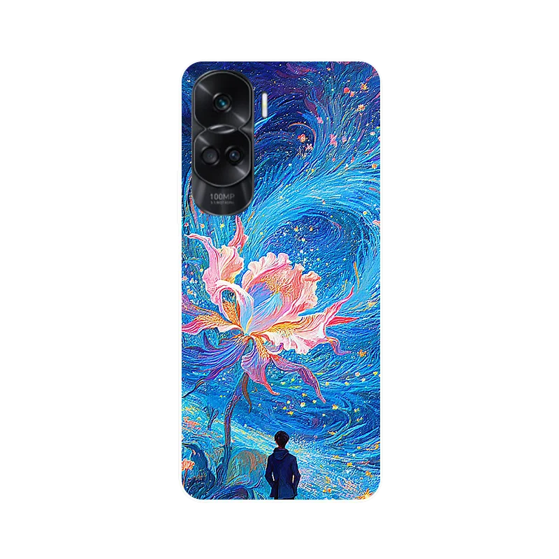 Wolf Painted Shockproof Soft Silicone Phone Case