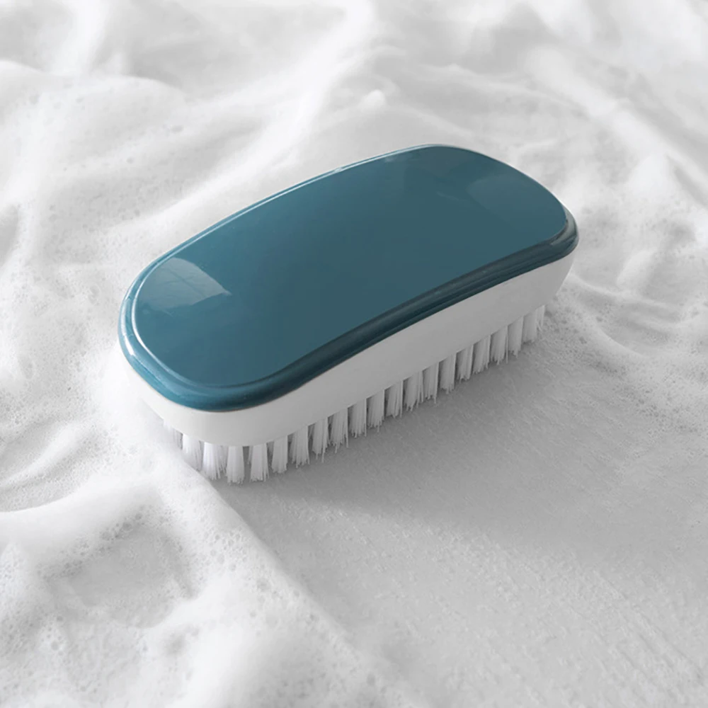 Durable Household Cleaning Brush with Hard Bristles for Kitchen, Bathroom, and Laundry