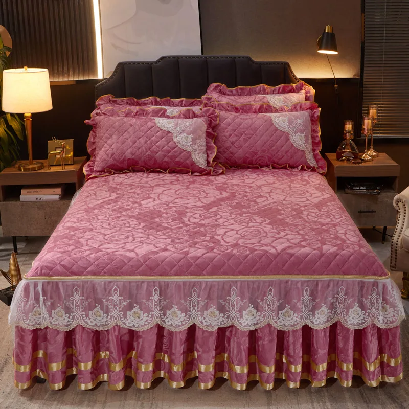 Winter Coral Fleece Zipper Removable Luxury Bedspread King Queen