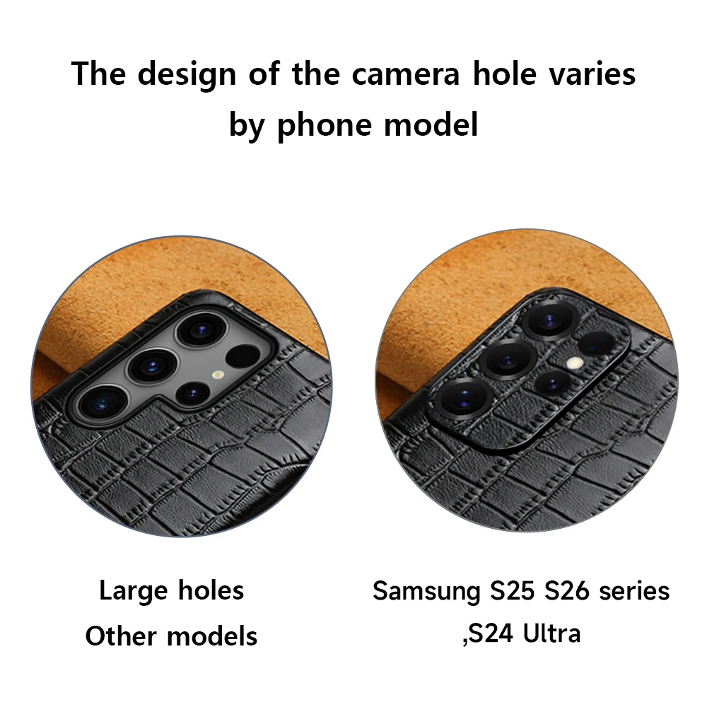 Premium Genuine Leather Phone Case - Elegant & Durable Protector Back Cover