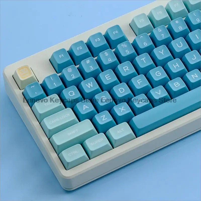 Keycap Pbt Personalizado para Teclado Mecânico Sea Salt Lemon Gmk Tiro Duplo SA Perfil Key Caps Cherry mx Switch 160 Chaves