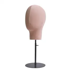 Mannequin Head Model Wig Display Head Wig Display Stand for Hairdresser Training Beginner Stylist Headwear Earphones Scarves