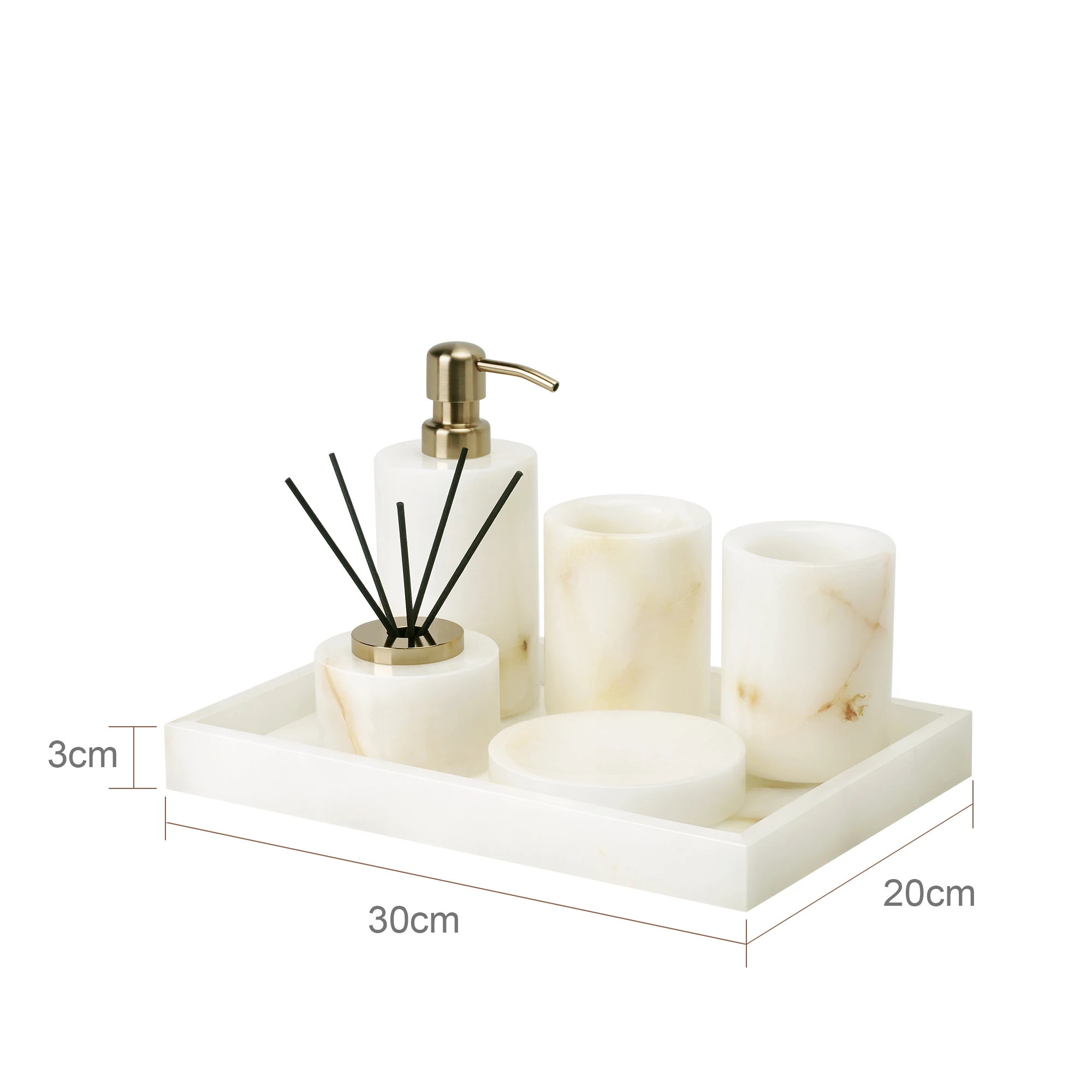 Natural marble bathroom vanity items