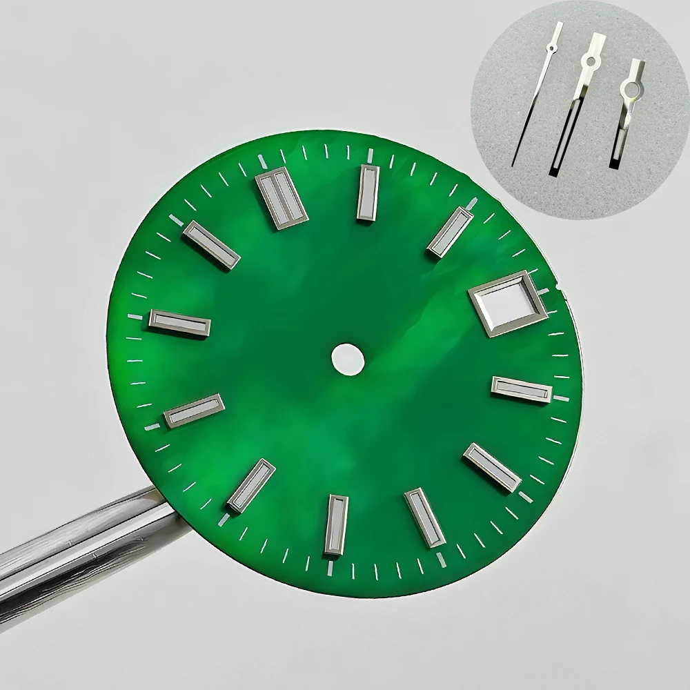 Blue Luminous Dial for DIY Watch Modification - 28.5mm