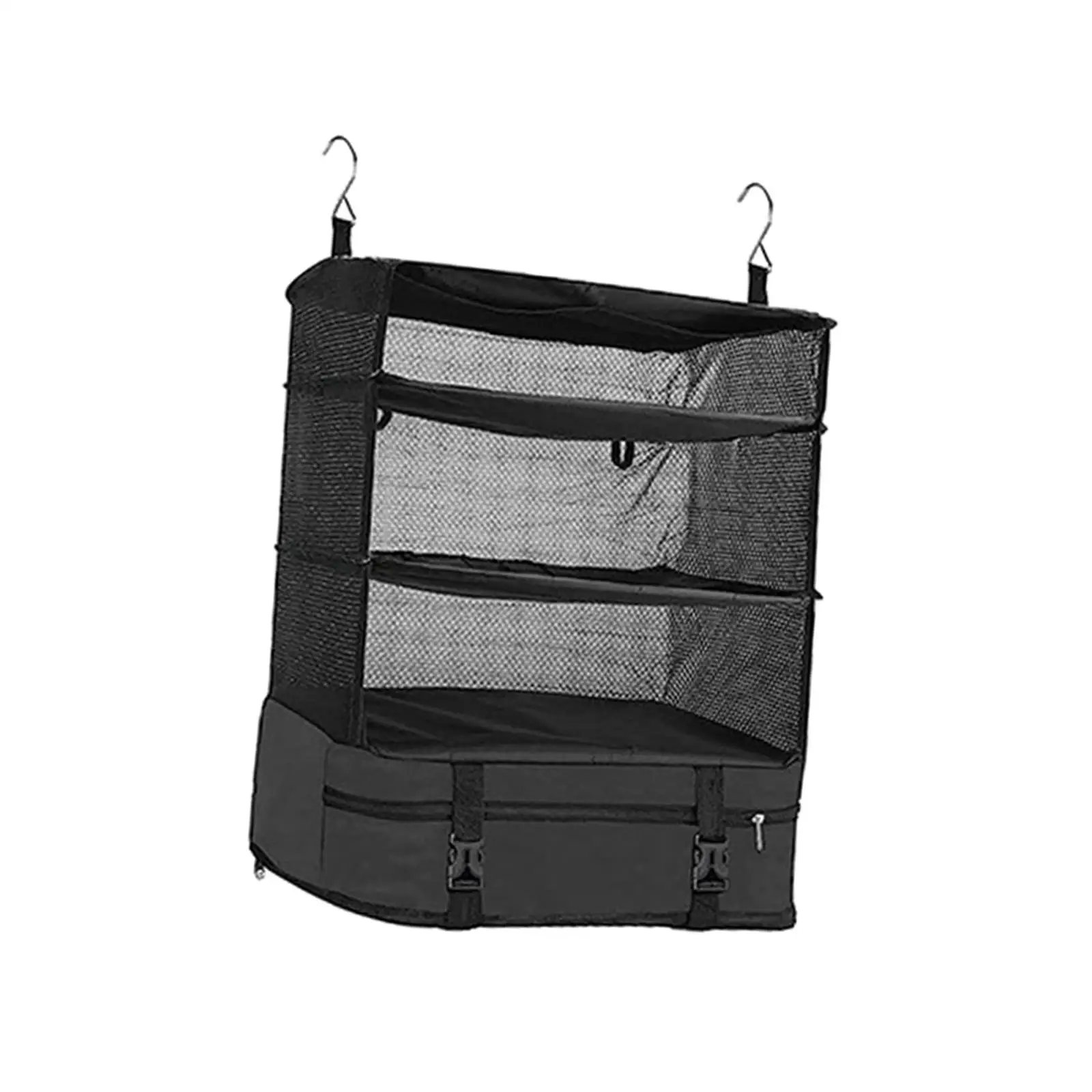 Hanging Travel Shelves 3 Tier Compartment for Suitcases Packing Luggage