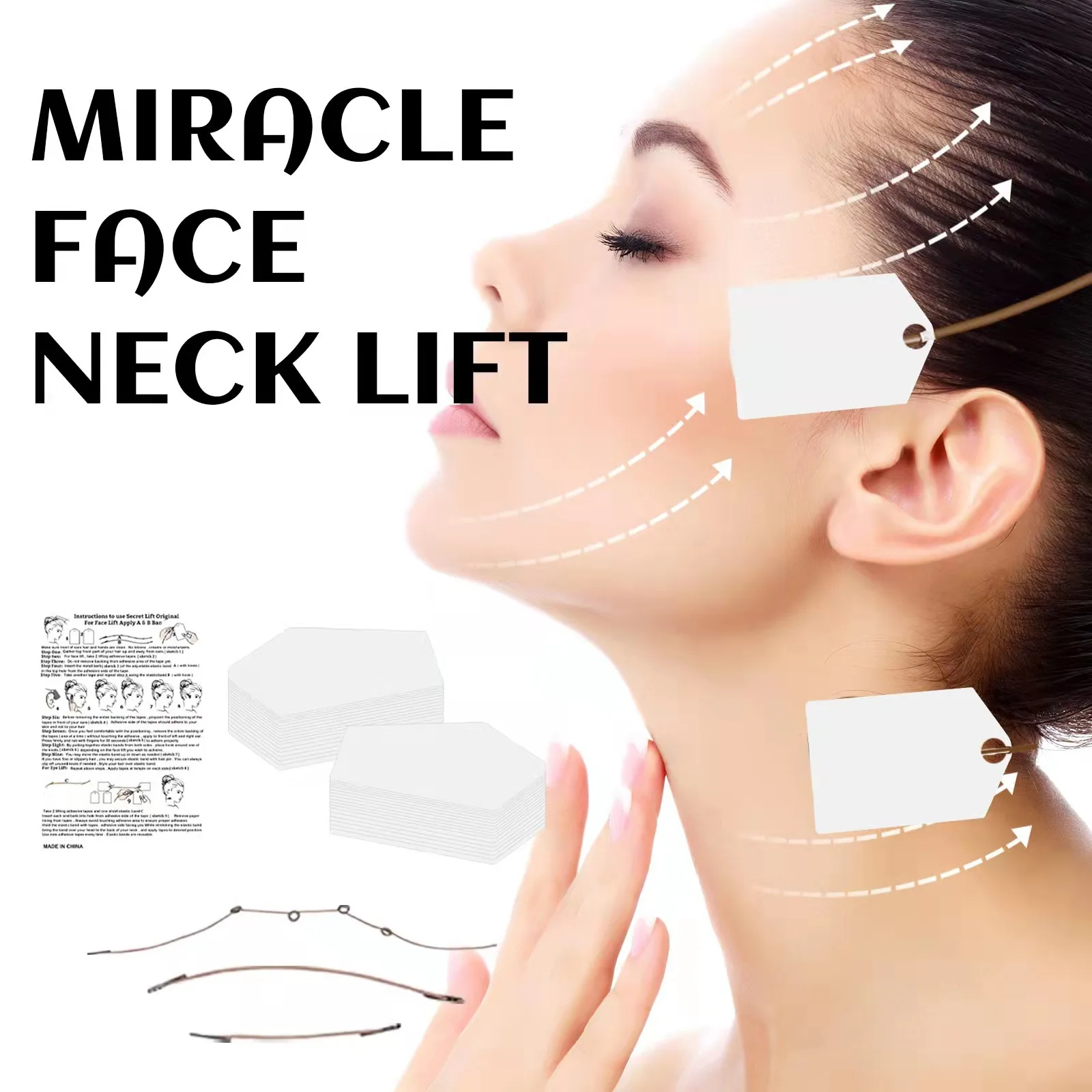 

60pcs Lift Face Sticker Waterproof V Face Makeup Adhesive Tape Invisible Face Patche Beauty Face Skin Care Lifting Tighten Chin